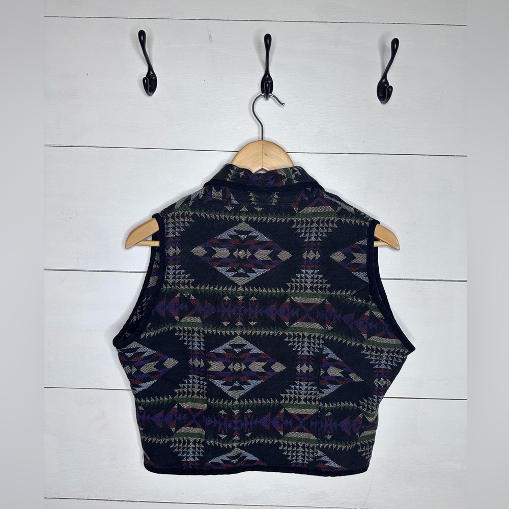 Geometric Patterned Vest - Multicolor - image 7